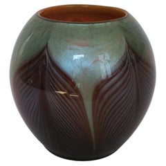 Seltene kugelförmige Loetz-Vase Titania Gre 4634, Jugendstilglas, ca. 1906