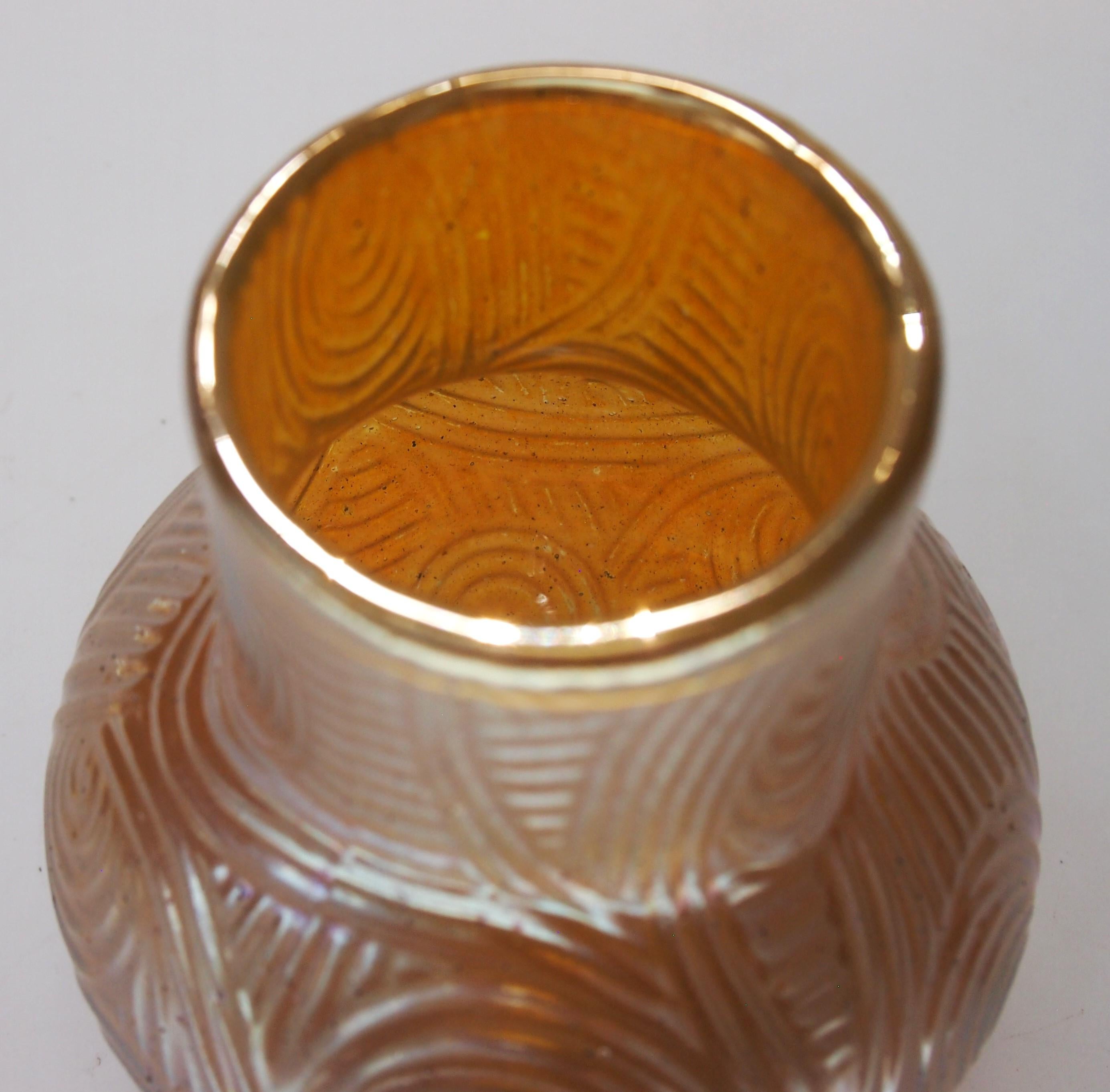 Seltene Loetz Candia Spiralopticsch-Glasvase c1905 - Bohemian im Zustand „Gut“ in Worcester Park, GB