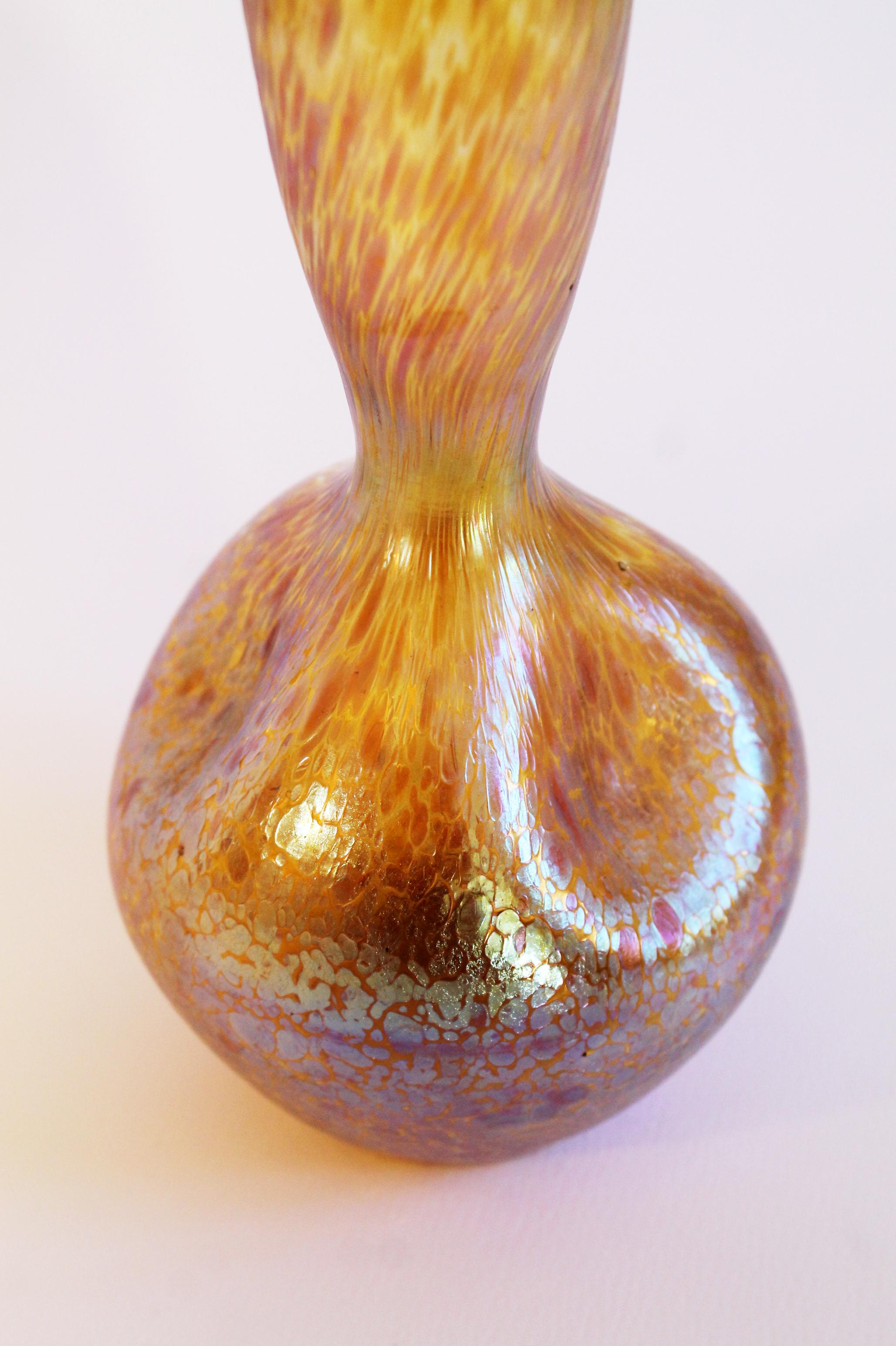 Rare Loetz 'Lötz' Austrian Art Nouveau Iridescent Glass Vase Mint 4