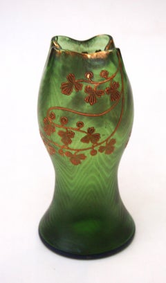 Rare Loetz Phaenomen Vase Crete with rare decor c1898