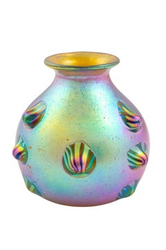 Rare Loetz Vase Leonidas Decor circa 1904 Jugendstil Art Nouveau Glass