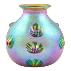 Rare Loetz Vase Leonidas Decor circa 1904 Jugendstil Art Nouveau Glass