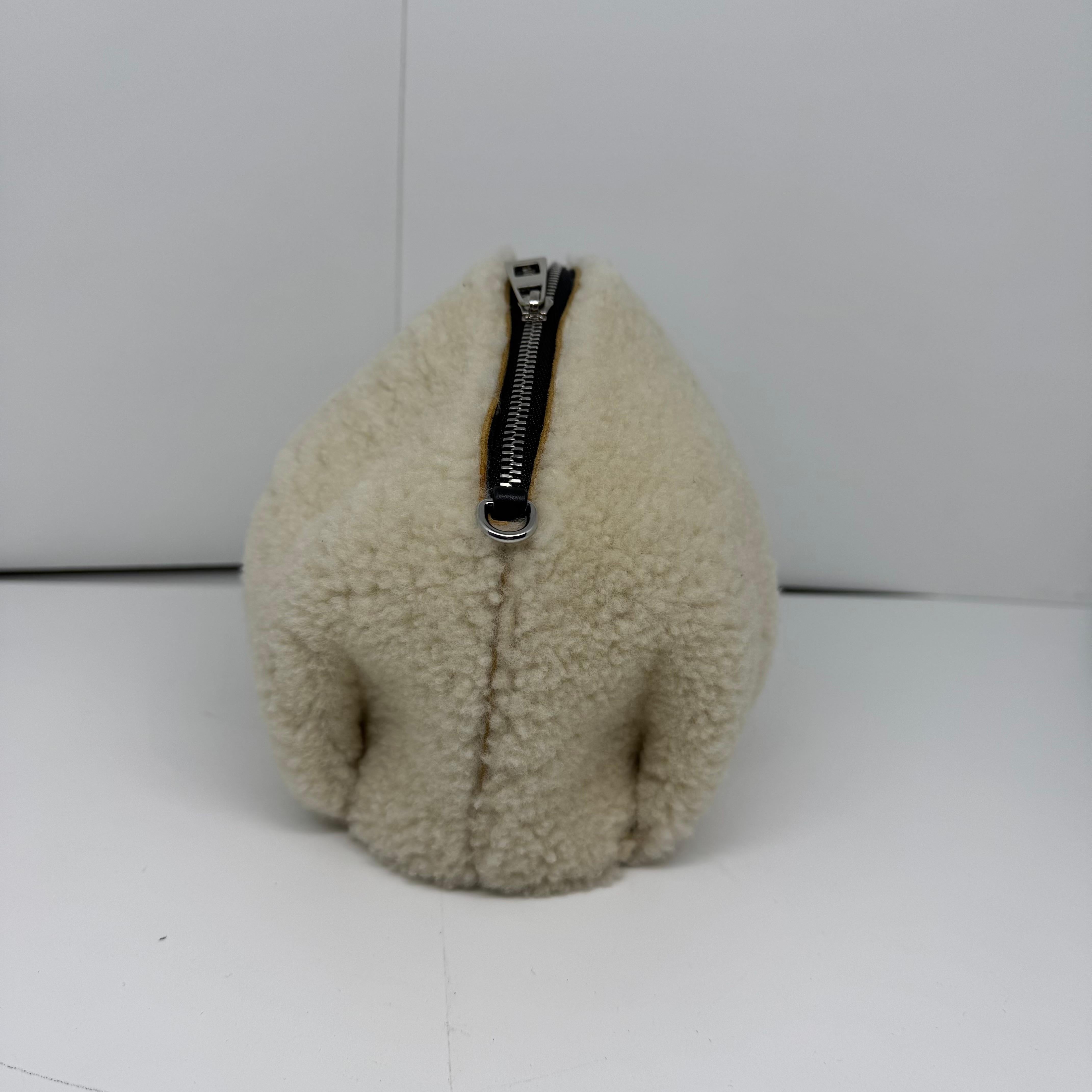 Rare Loewe Mini Sheep Shearling Crossbody Bag For Sale 1