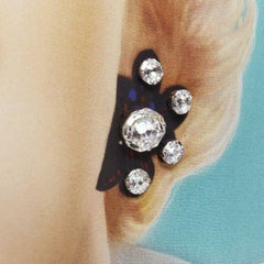 rare LOEWE Pop Art lady portrait print crystal embellished wrap skirt FR36 XS