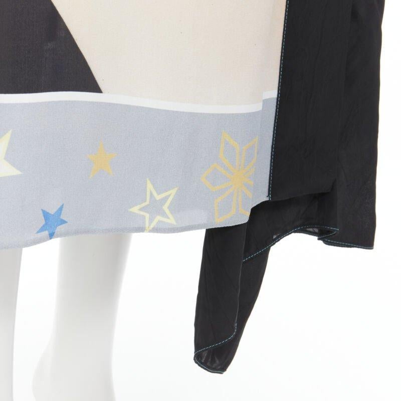 rare LOEWE Pop Art lady portrait print crystal embellished wrap skirt FR36 XS For Sale 4