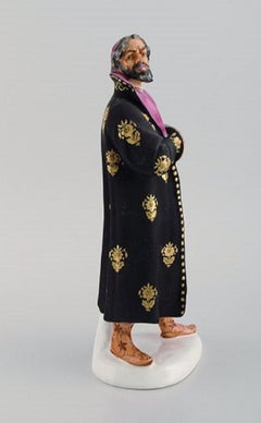 Rare Lomonosov Porcelain Figurine, F. I. Chaliapin in the Role of Boris Godunov