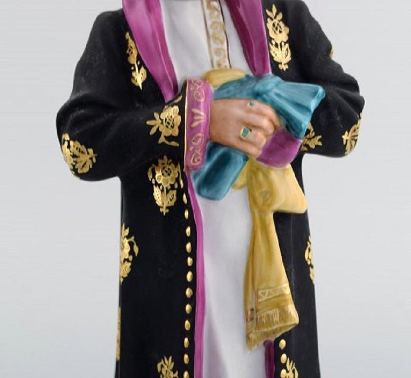 Hand-Painted Rare Lomonosov Porcelain Figurine, F. I. Chaliapin in the Role of Boris Godunov