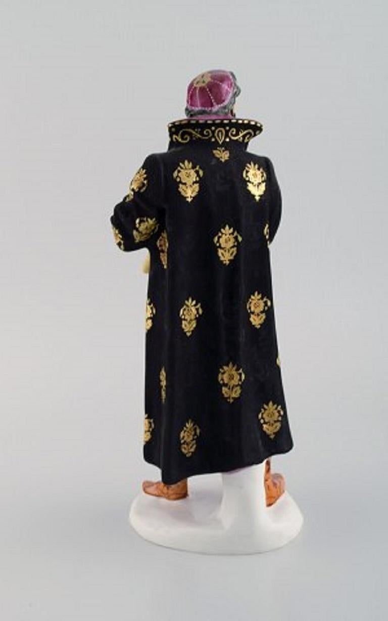 Rare Lomonosov Porcelain Figurine, F. I. Chaliapin in the Role of Boris Godunov In Excellent Condition In København, Copenhagen
