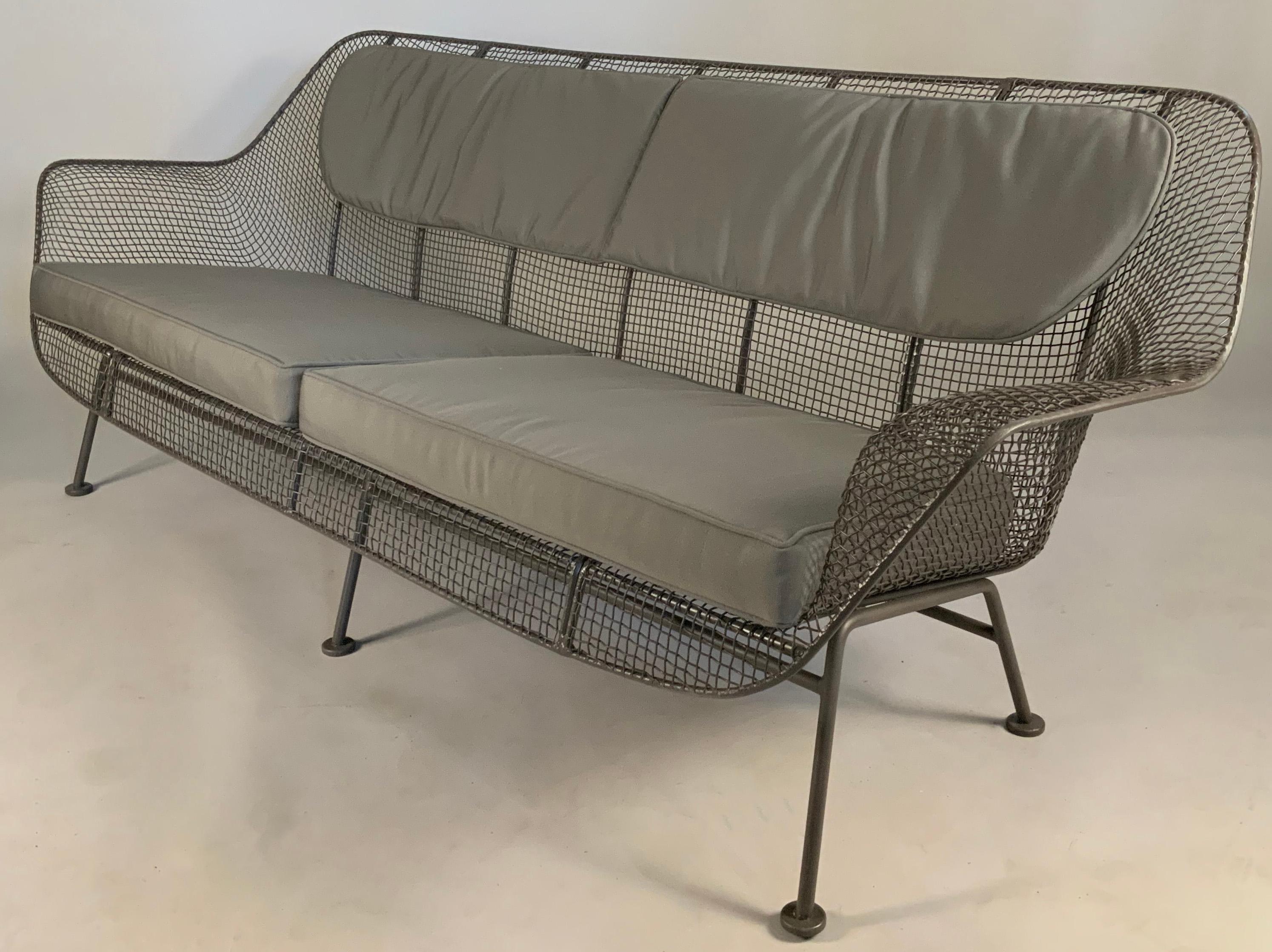 Mid-Century Modern Rare Long 1950s Sculptura Sofa by Russell Woodard For Sale