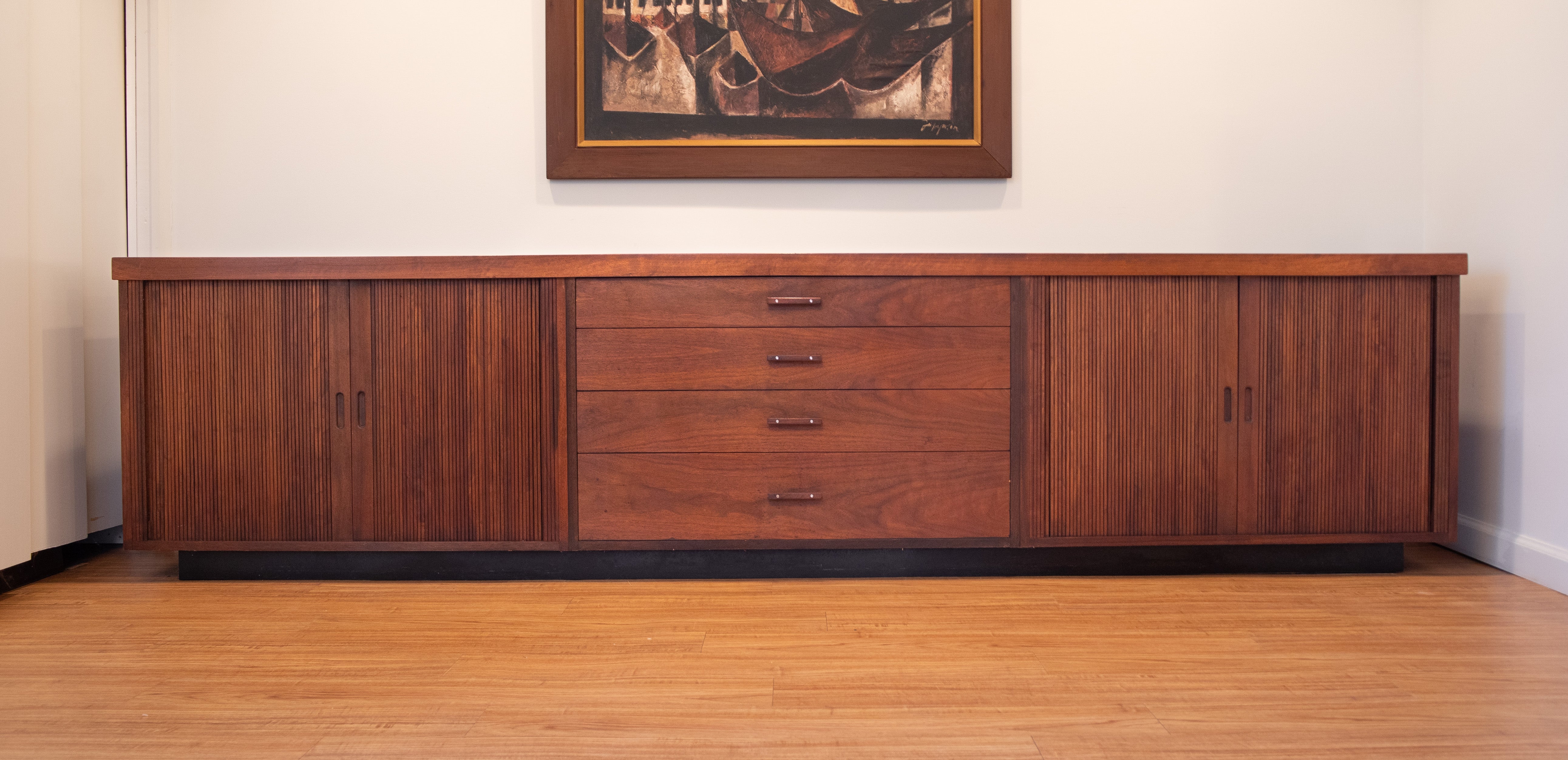 Jules Wabbes Chest of Wenge & Lacquered Wood with Bronze Fittings Jules Wabbes Chest of Wenge & Lacquered Wood with Bronze Fittings