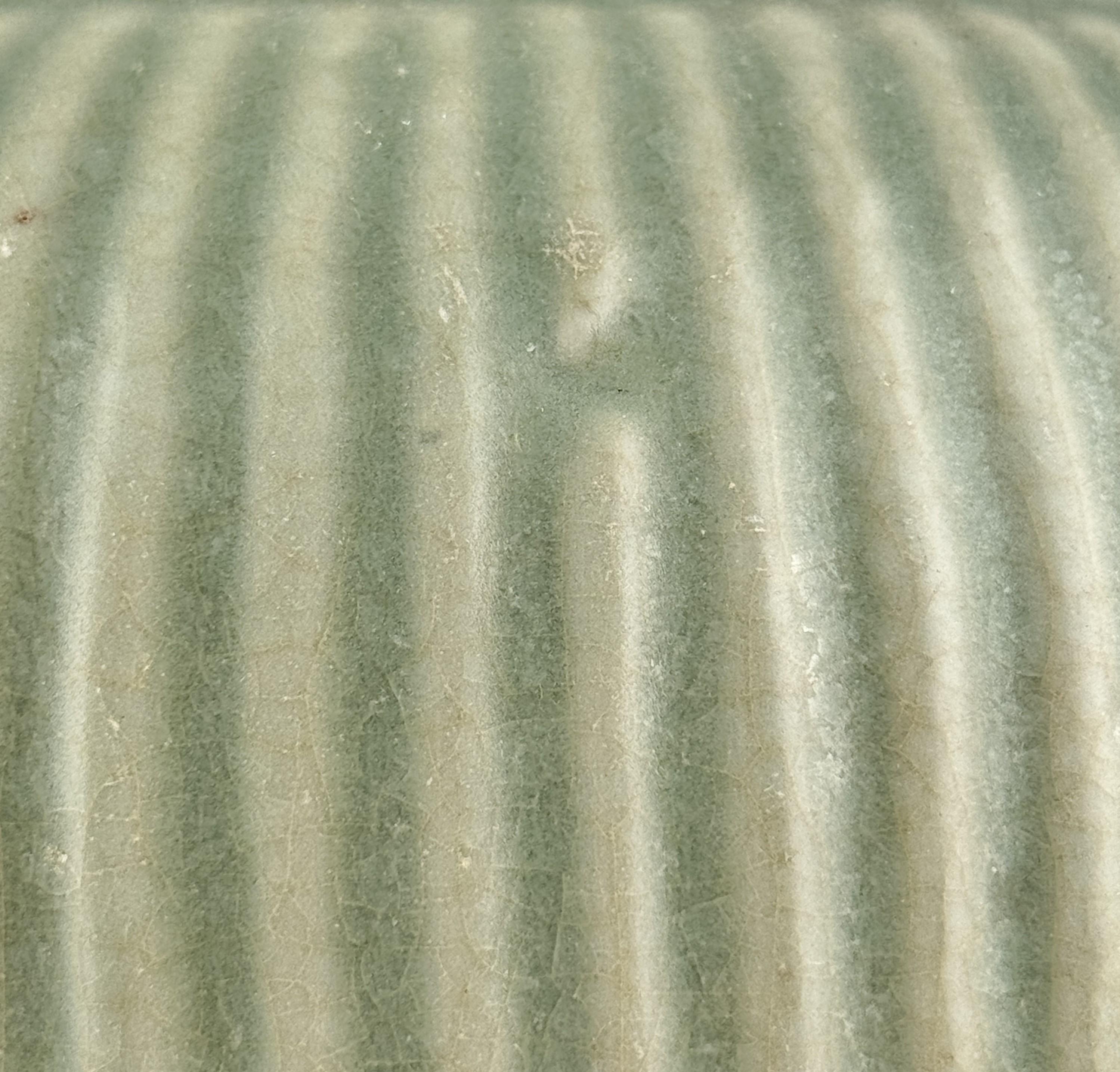 A Rare Longquan Celadon 'Hundred Rib' Jar, Song-Yuan Dynasty For Sale 1