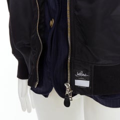 rare LORO PIANA Hiroshi Fujiwara Runway Reversible black blazer bomber jacket XL