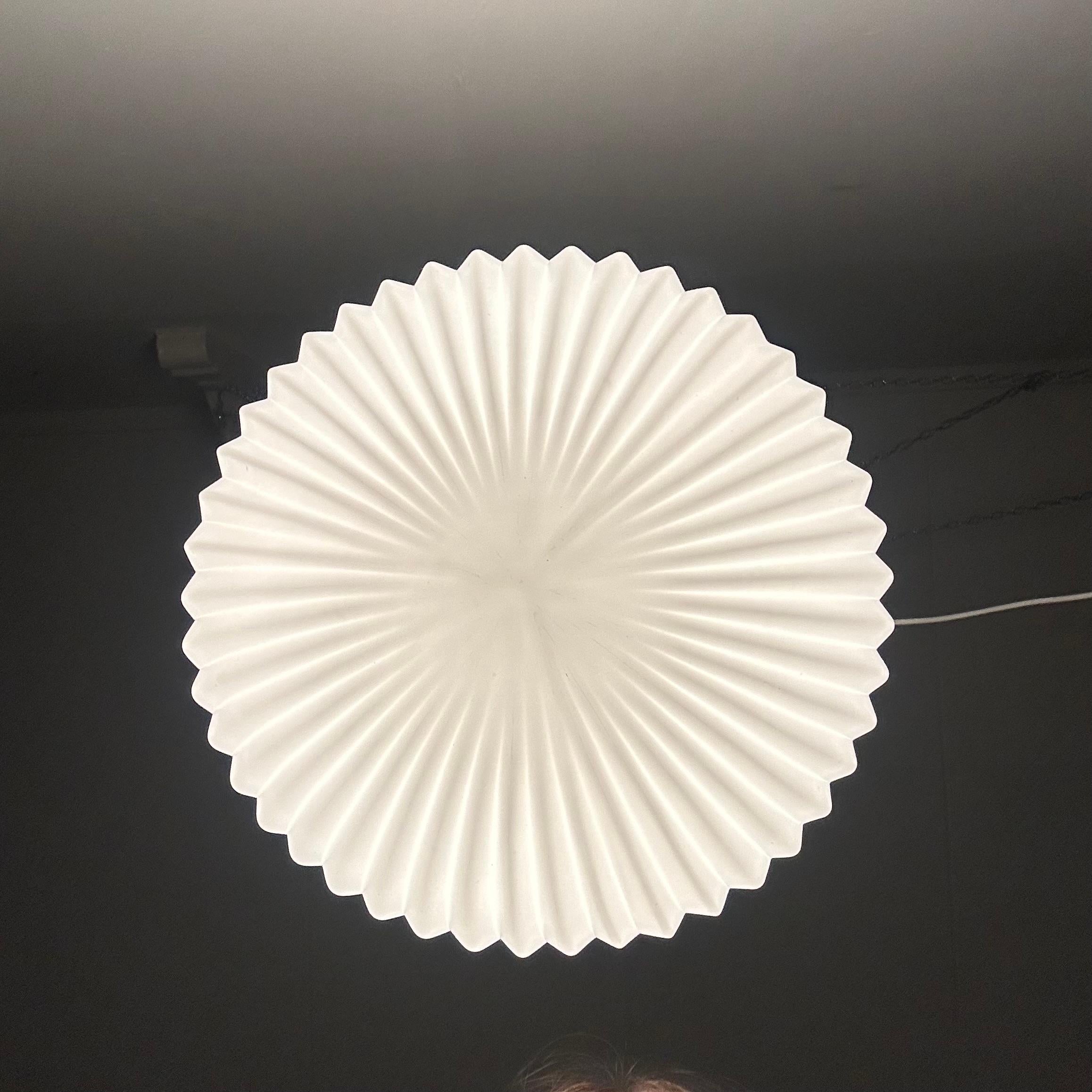 Rare Louis Kalff for Philips Opaline glass pendant light , 1960s For Sale 13