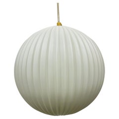 Rare Louis Kalff for Philips Opaline glass pendant light , 1960s