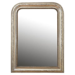 Rare Louis Philippe Silver Gilded Mirror H73cm