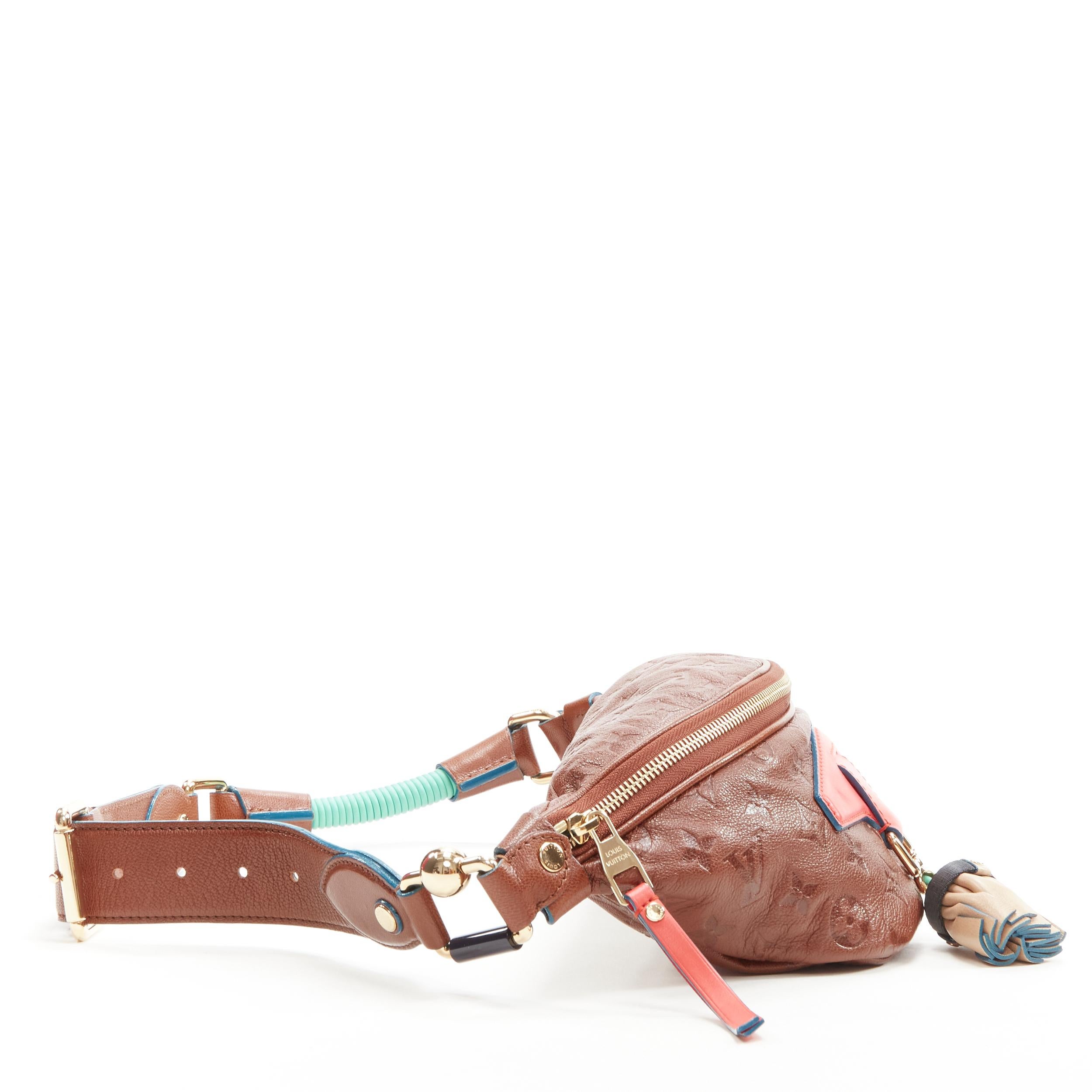 rare LOUIS VUITTON 2010 Underground Punk tassel brown monogram waist bag In Excellent Condition In Hong Kong, NT