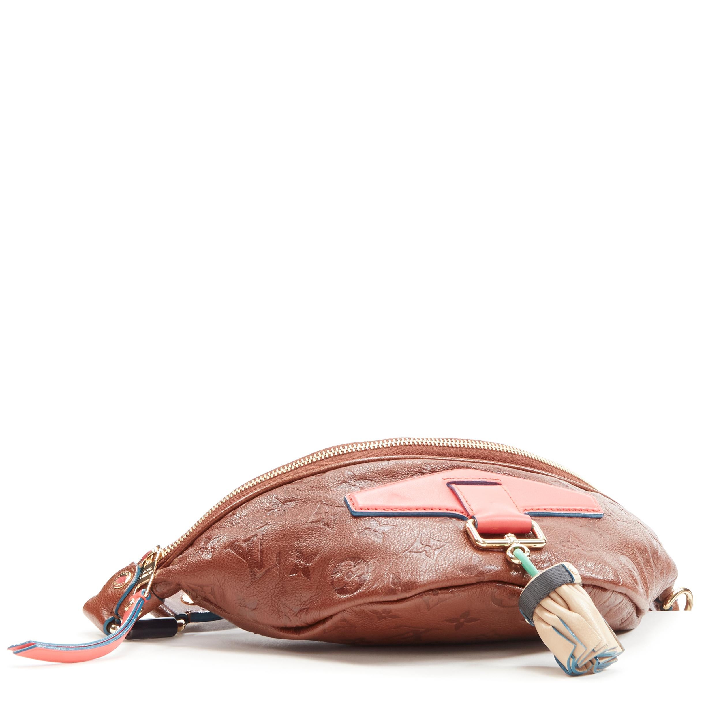 rare LOUIS VUITTON 2010 Underground Punk tassel brown monogram waist bag 1