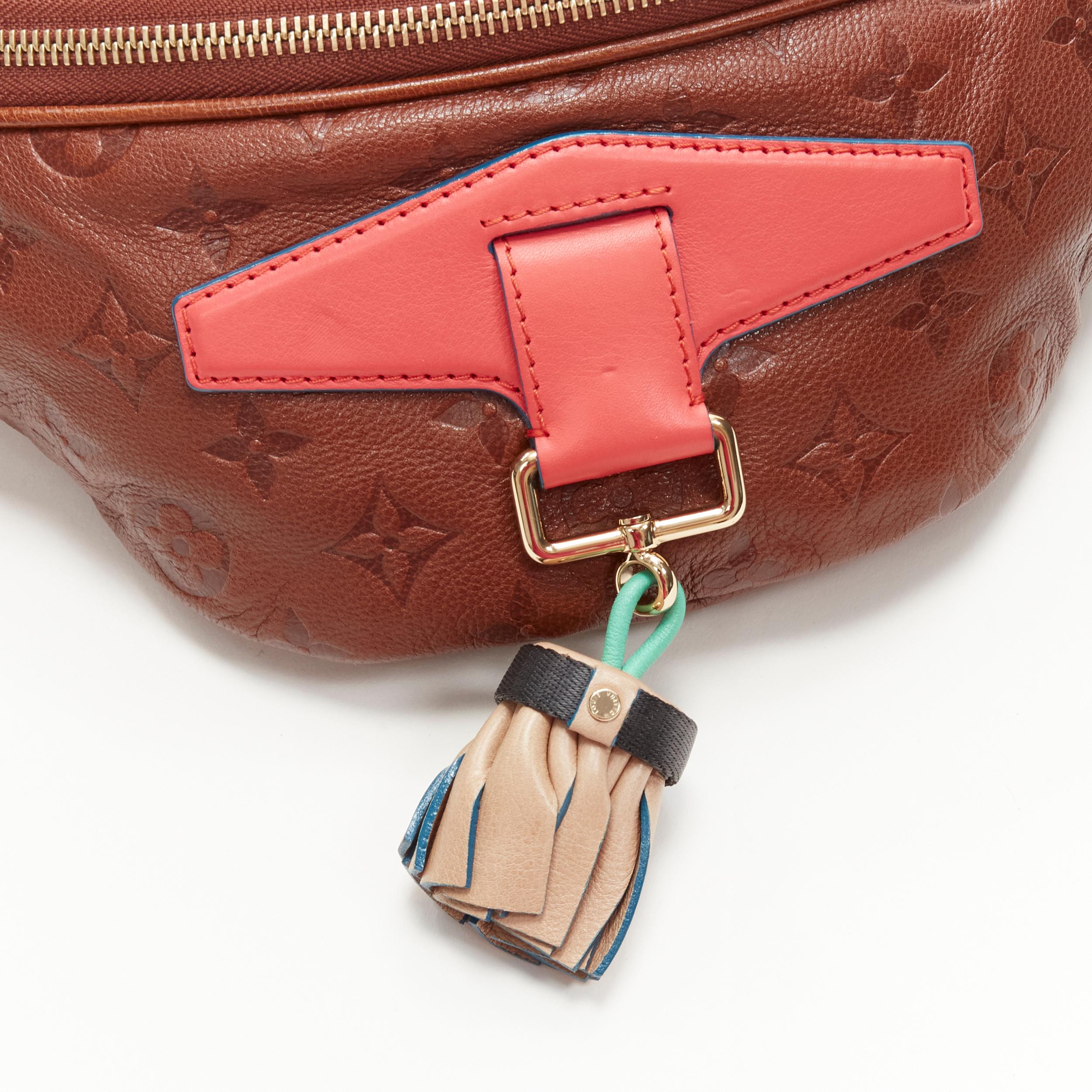 rare LOUIS VUITTON 2010 Underground Punk tassel brown monogram waist bag 2