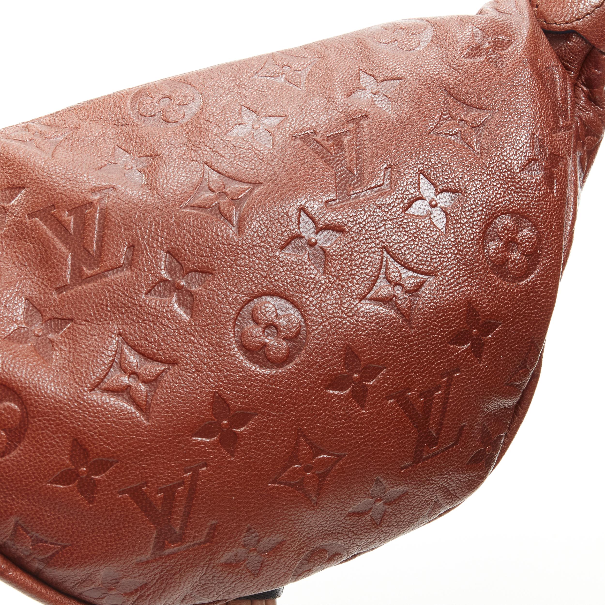 rare LOUIS VUITTON 2010 Underground Punk tassel brown monogram waist bag 5