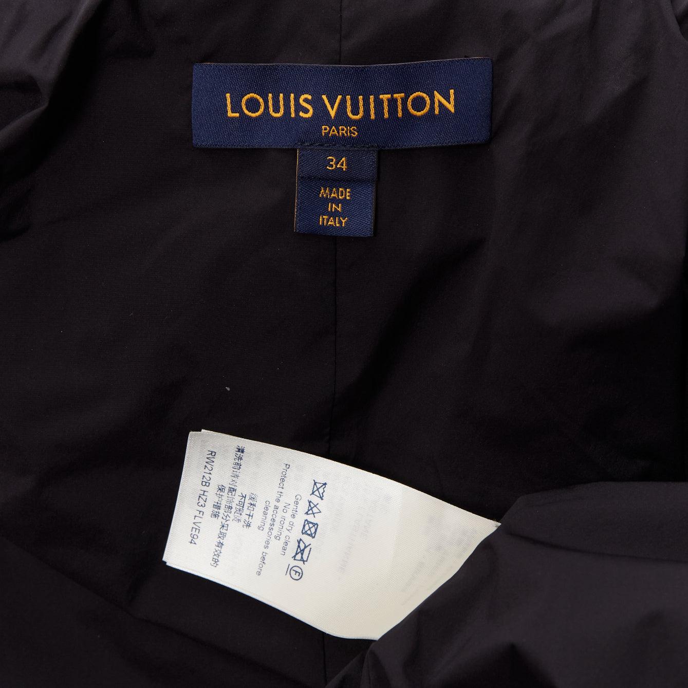 rare LOUIS VUITTON 2021 Giant XL monogram brown fleece hooded jacket FR34 XS For Sale 5