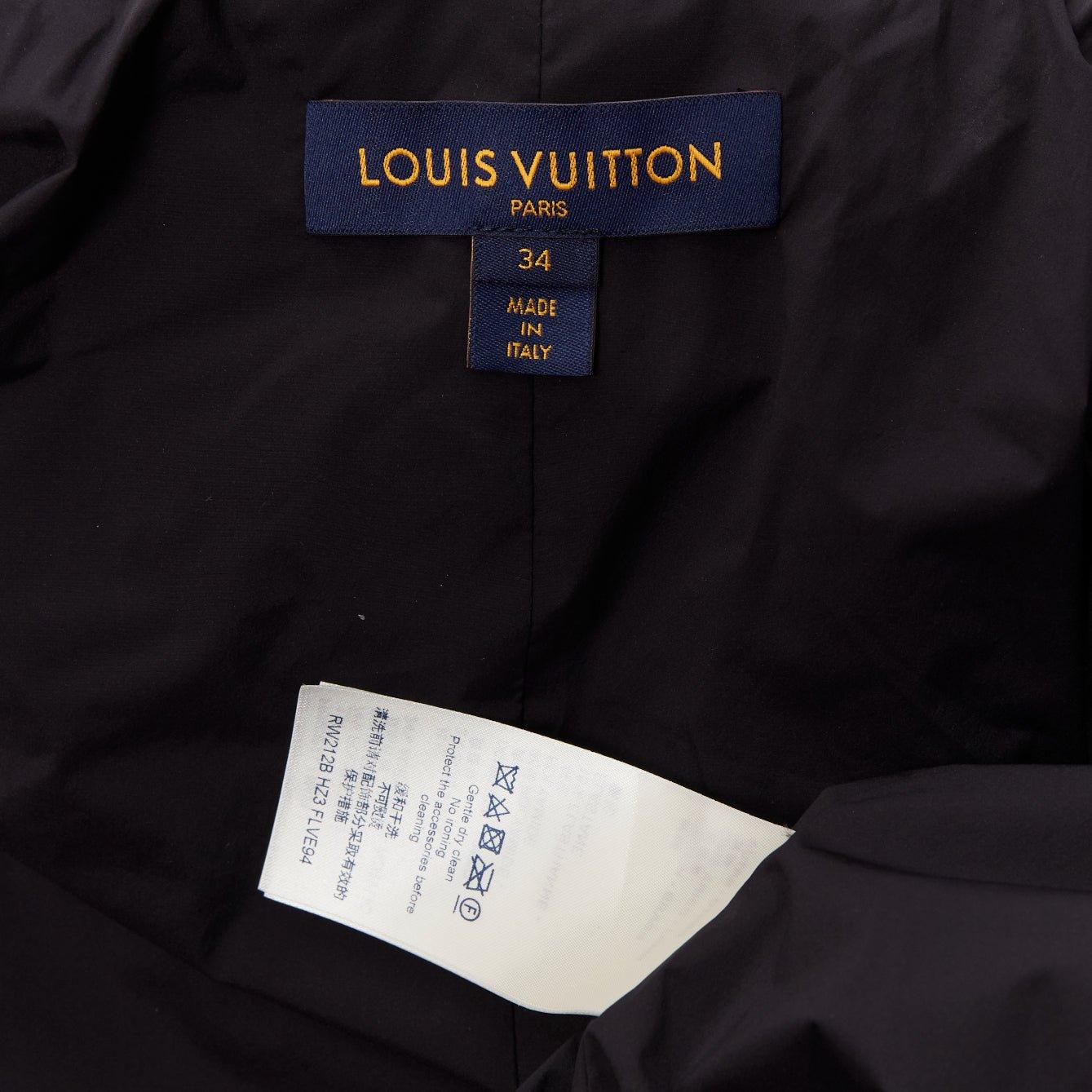 rare LOUIS VUITTON 2021 Giant XL monogram brown fleece hooded jacket FR34 XS 4
