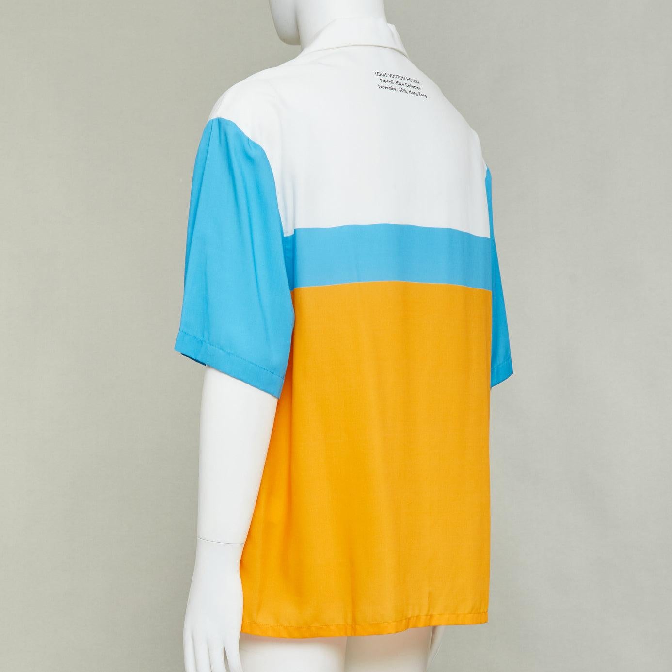 raro LOUIS VUITTON 2024 VIP Gift LVers Limited Edition lyocell bowling shirt L en venta 1