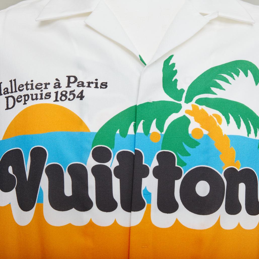 raro LOUIS VUITTON 2024 VIP Gift LVers Limited Edition lyocell bowling shirt L en venta 2