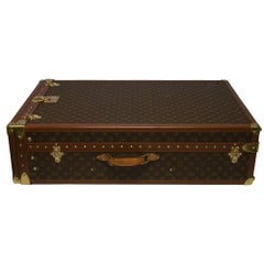 RARE Louis Vuitton 48h Vertical Wardrobe Trunk in brown canvas circa 1980