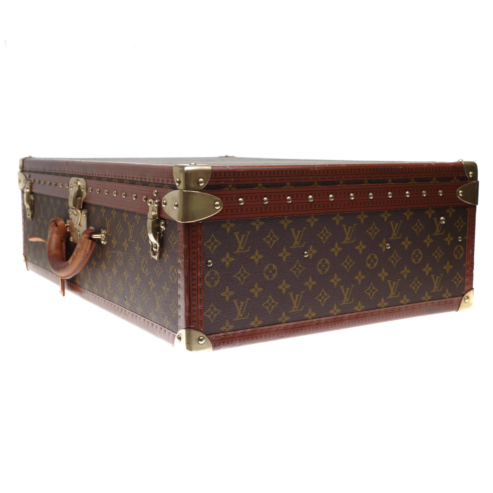 Rare Louis Vuitton 70 Suitcase in brown monogram canvas 1