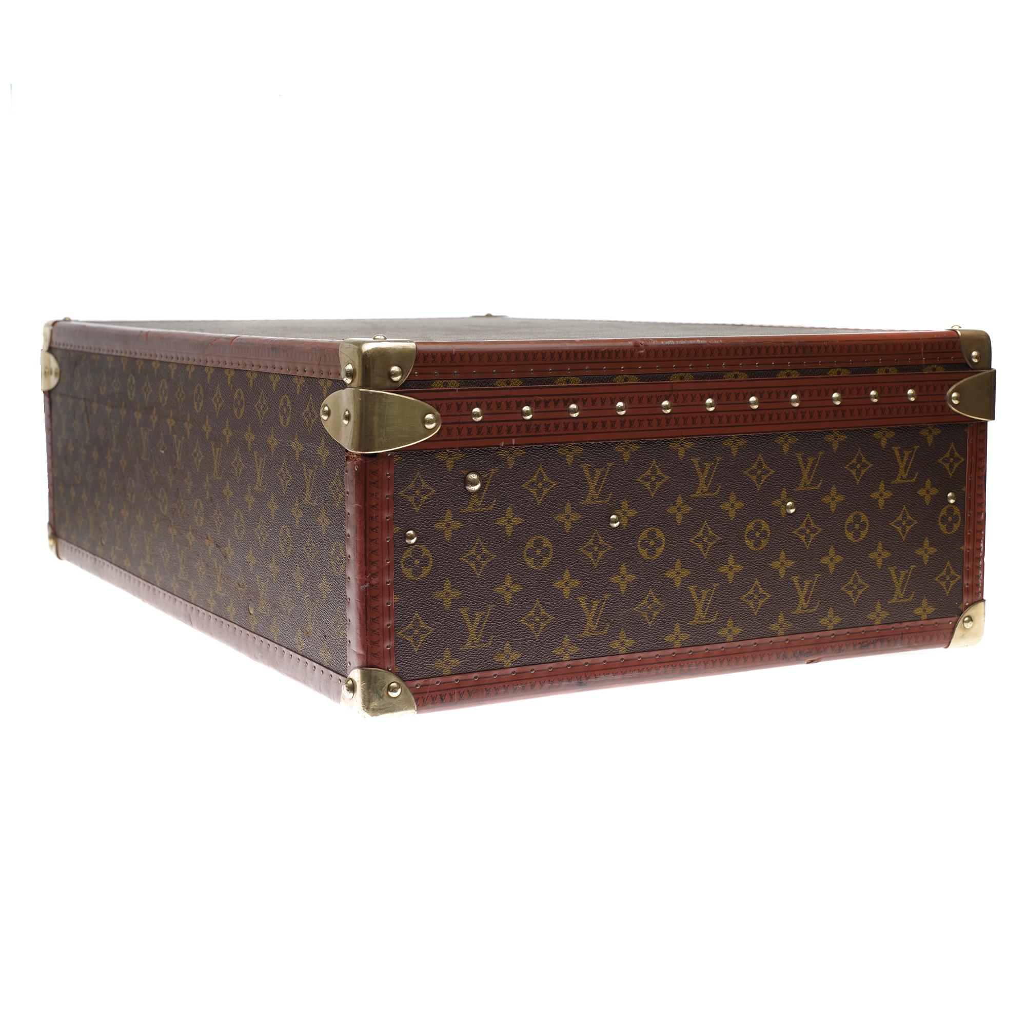 Rare Louis Vuitton 70 Suitcase in brown monogram canvas 2