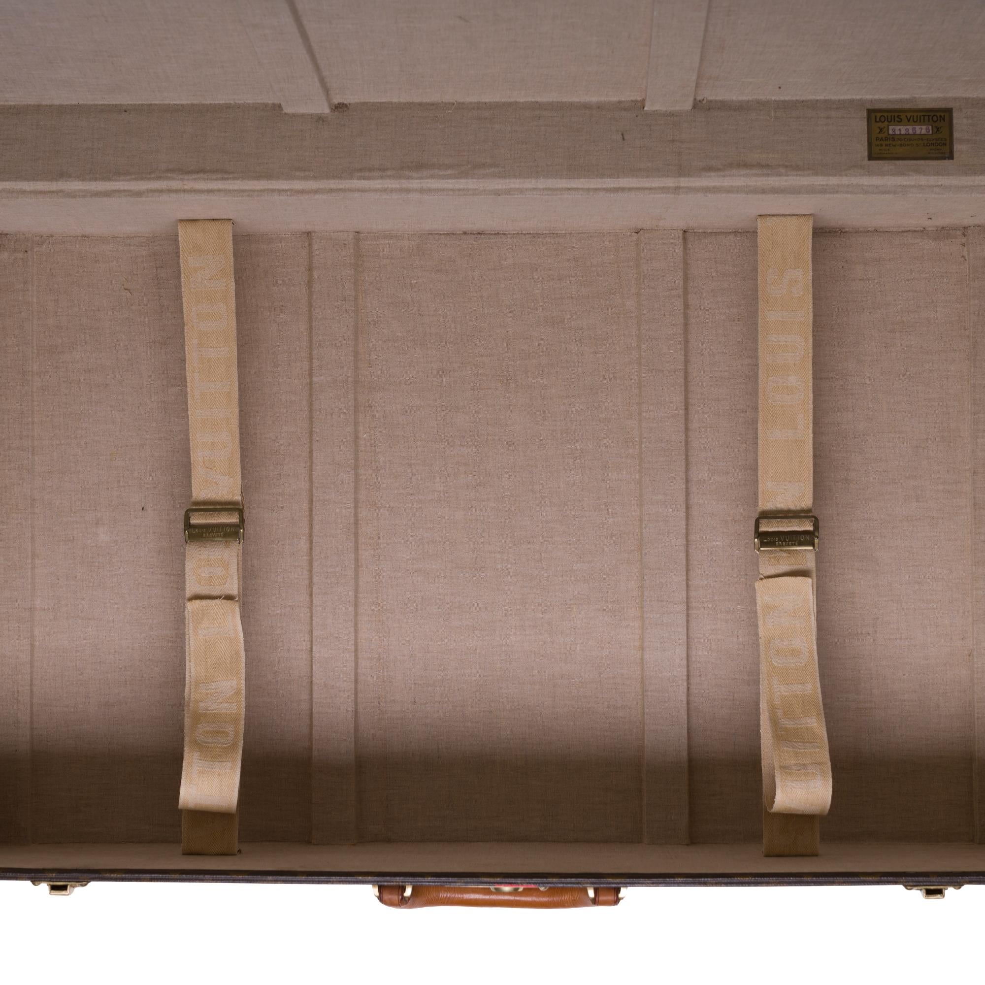 Rare Louis Vuitton 75 Suitcase in brown monogram canvas 6