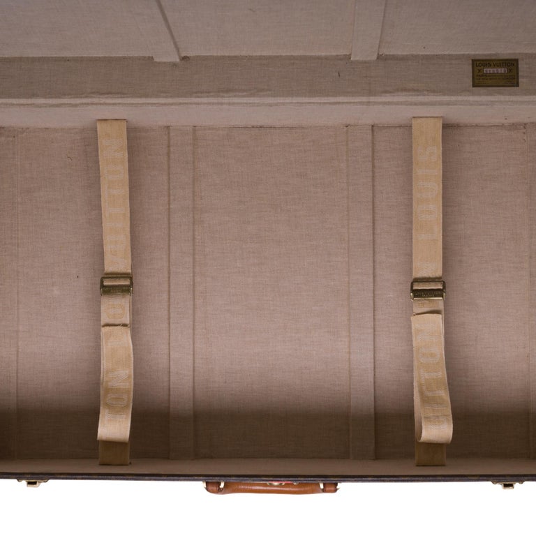 Rare Louis Vuitton 75 Suitcase in brown monogram canvas For Sale 6