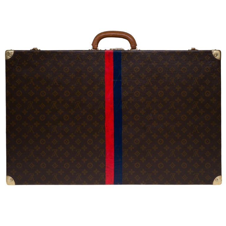 Rare Louis Vuitton 75 Suitcase in brown monogram canvas In Good Condition For Sale In Paris, IDF