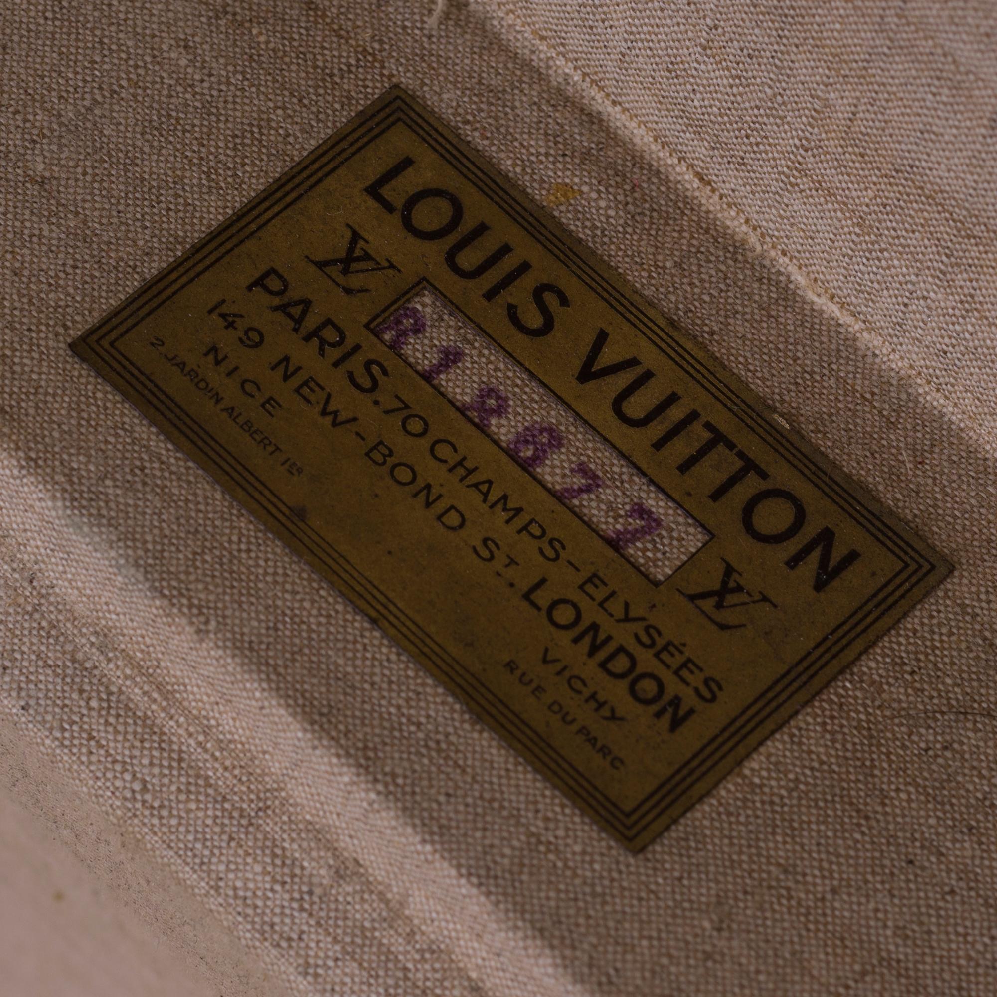 Rare Louis Vuitton 75 Suitcase in brown monogram canvas 3