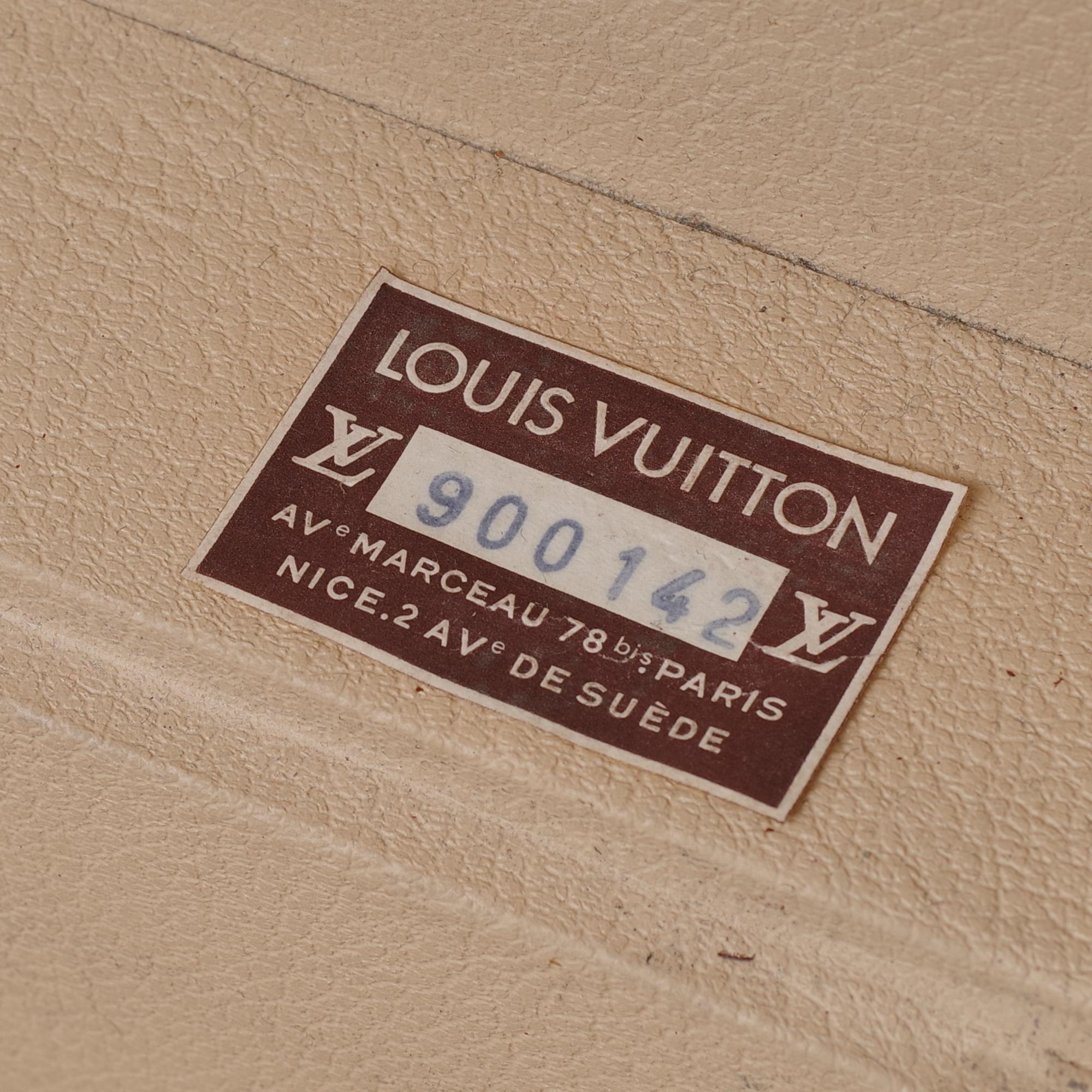 Rare Louis Vuitton 80 Suitcase in brown monogram canvas 4