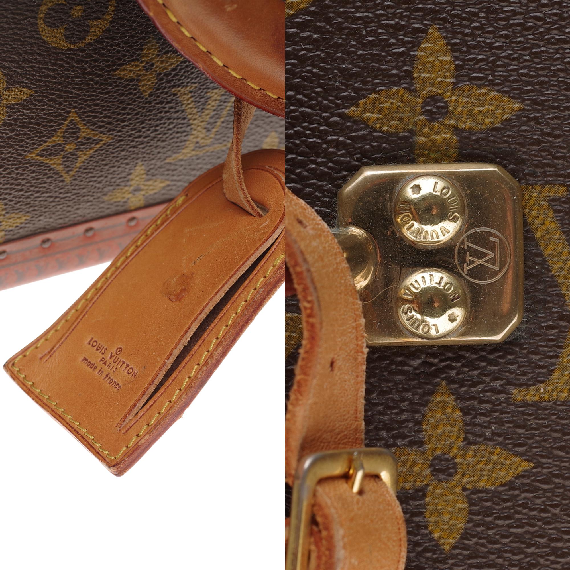 Rare Louis Vuitton 80 Suitcase in brown monogram canvas 1