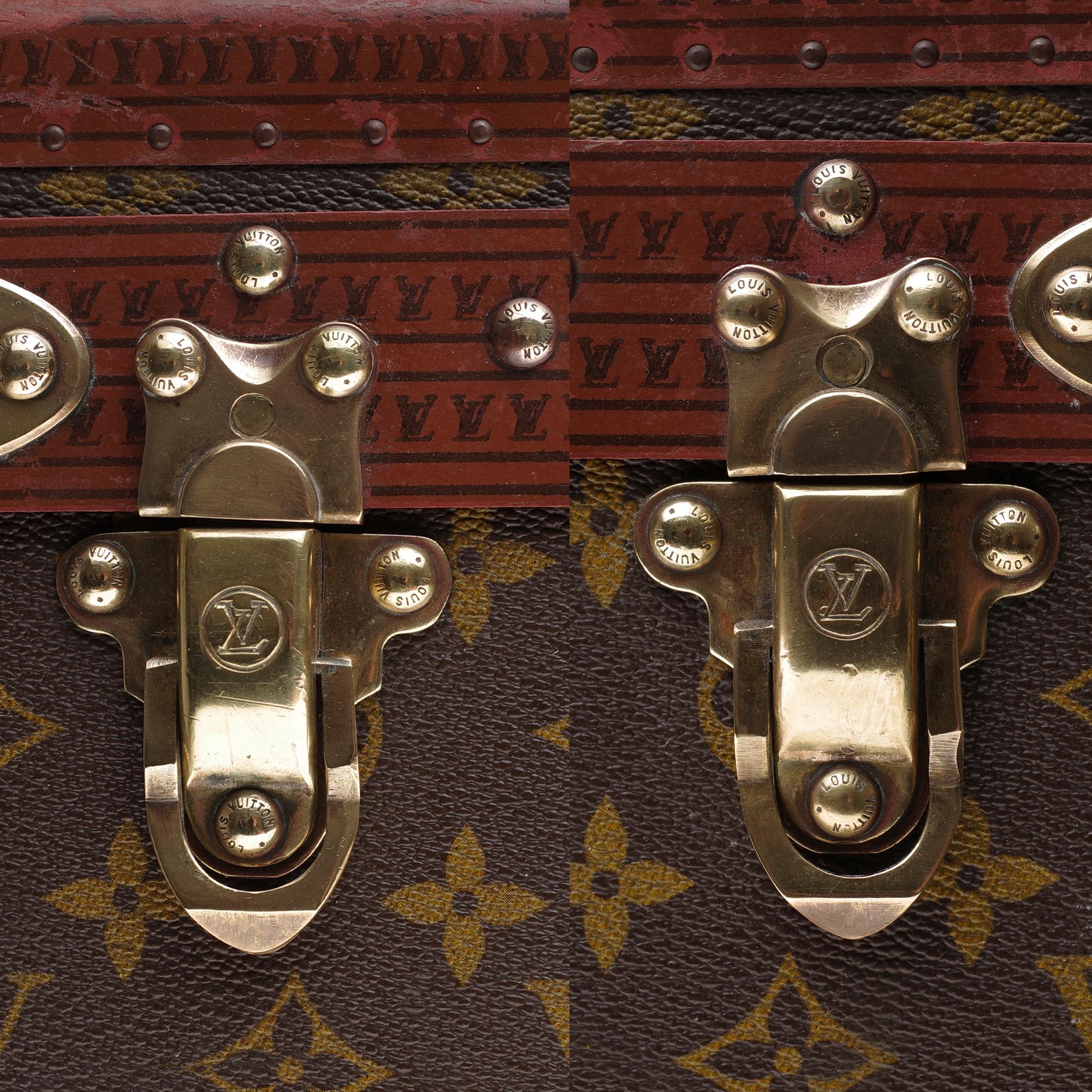 Rare Louis Vuitton 80 Suitcase in brown monogram canvas 2