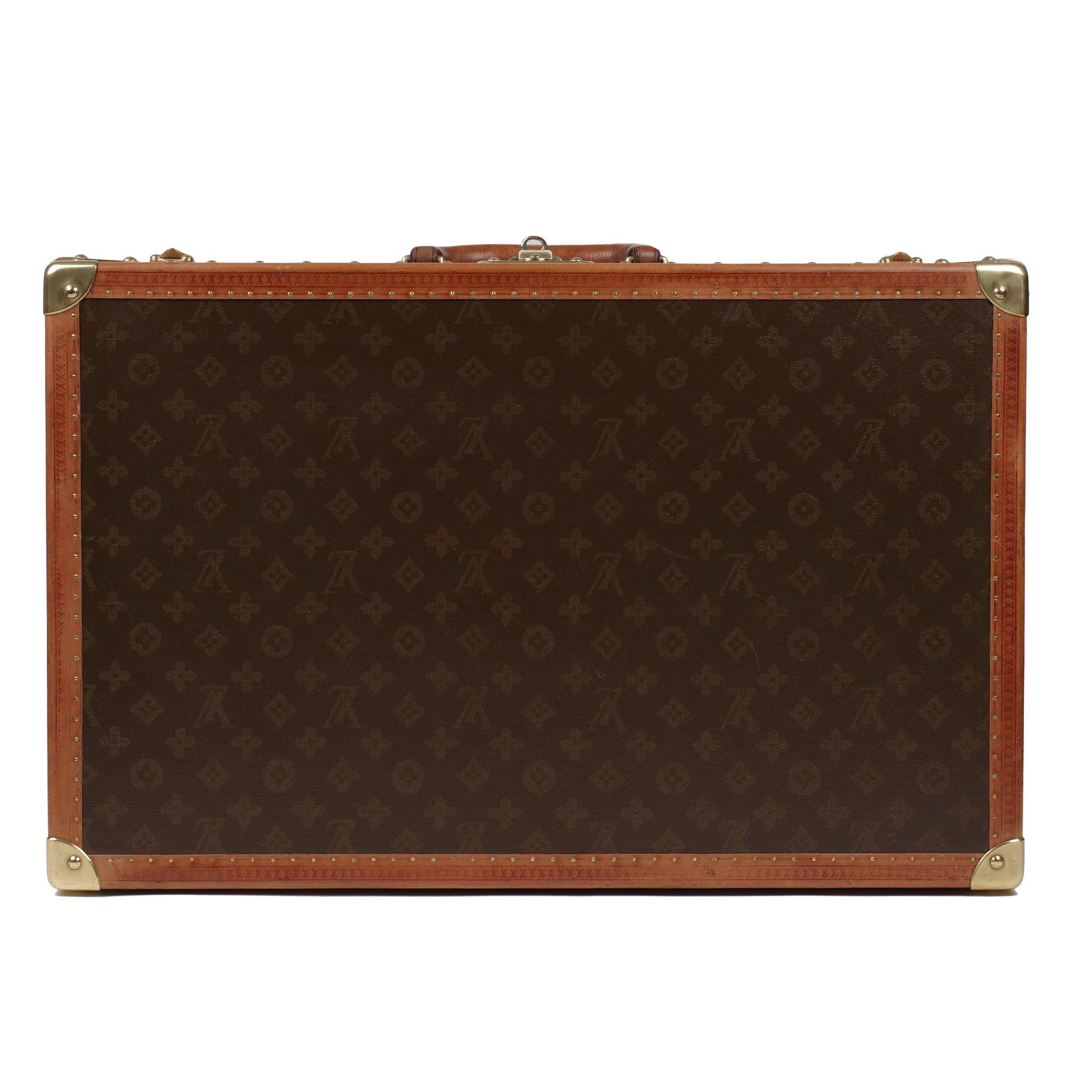 Rare Louis Vuitton Alzer 60cm Suitcase in brown monogram canvas 8