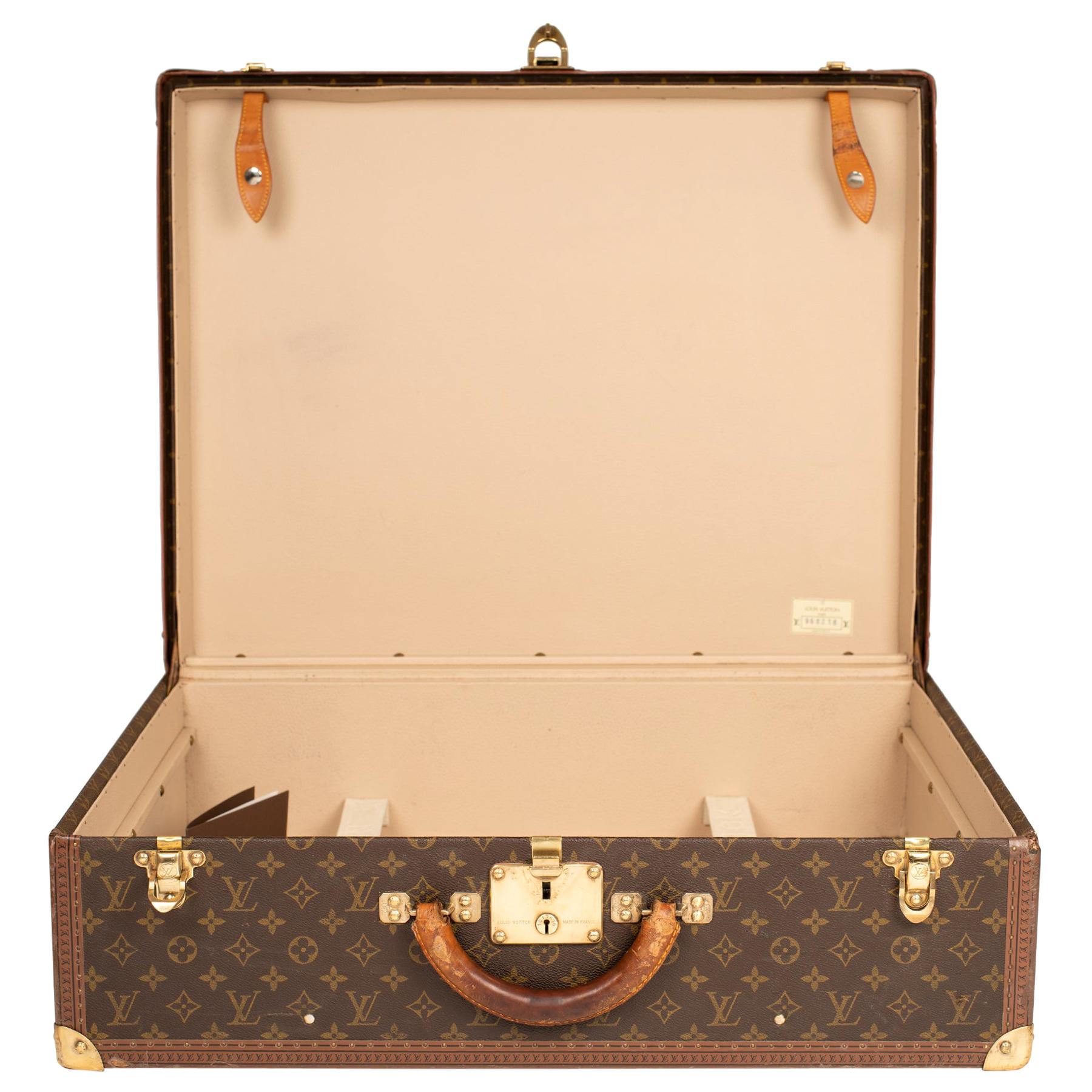 Rare Malle Louis Vuitton Alzer 65cm Valise en toile monogramme marron