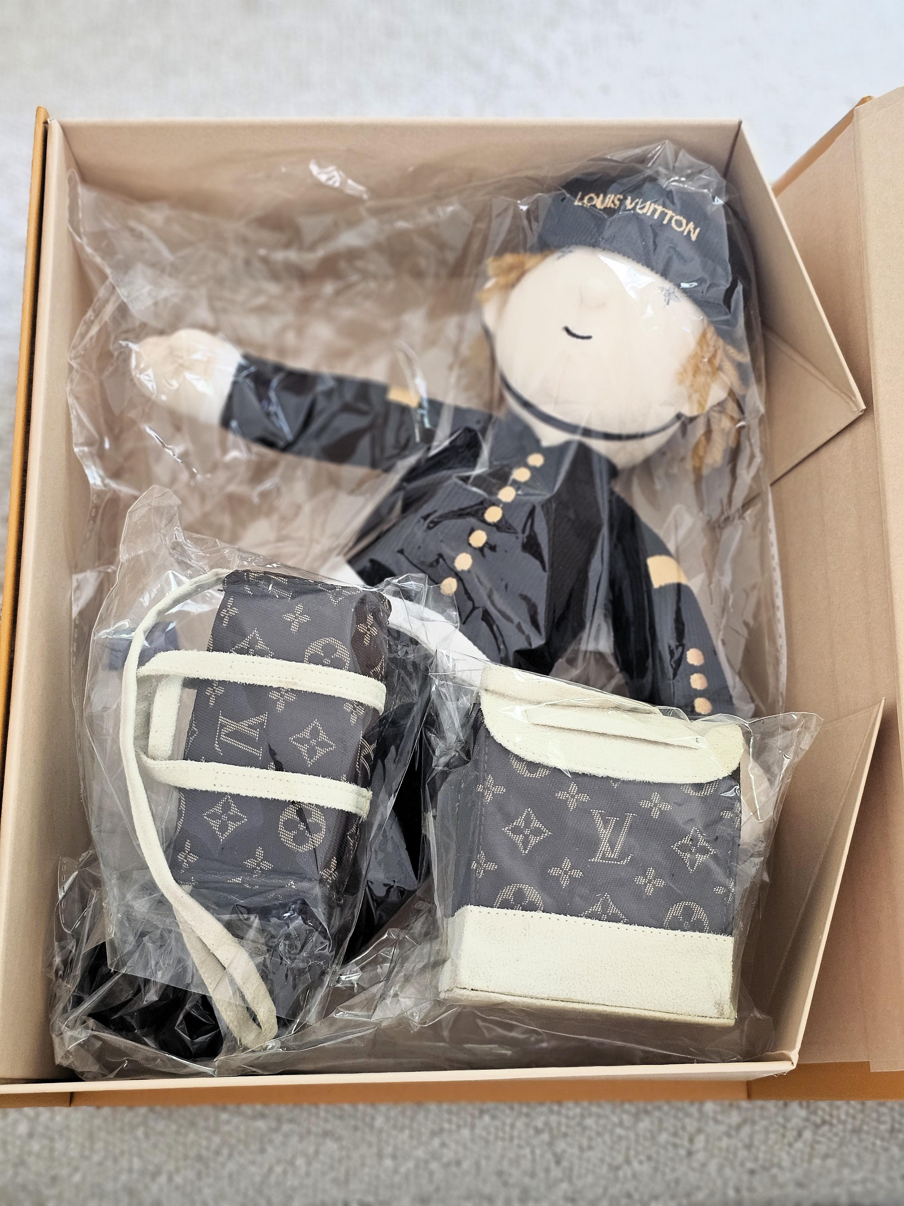 Women's or Men's Rare Louis Vuitton Bellboy Doll with two Keepall Bags Collection Item Limited For Sale