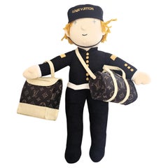Rare Louis Vuitton Bellboy Doll with two Keepall Bags Collection Item Limited