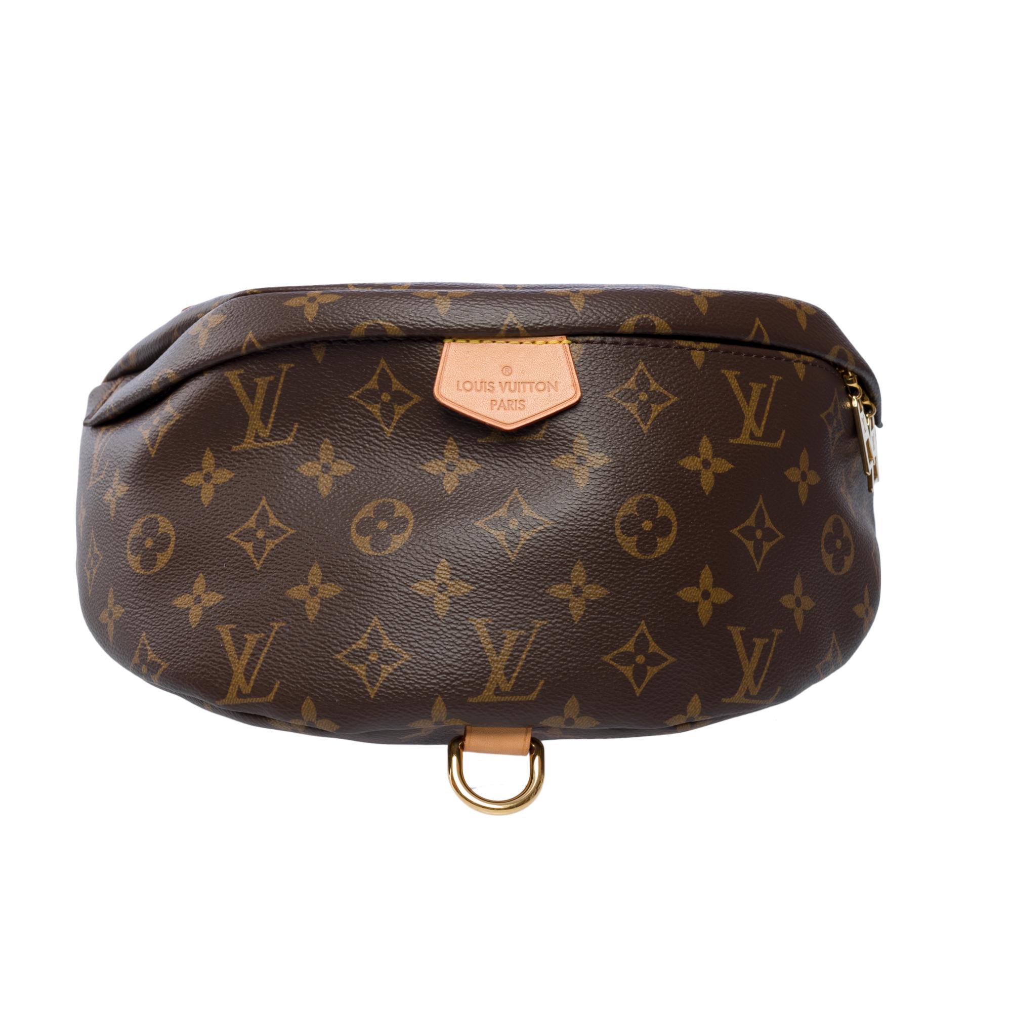 Brown Rare Louis Vuitton Bumbag shoulder/belt bag in brown monogram canvas, GHW For Sale