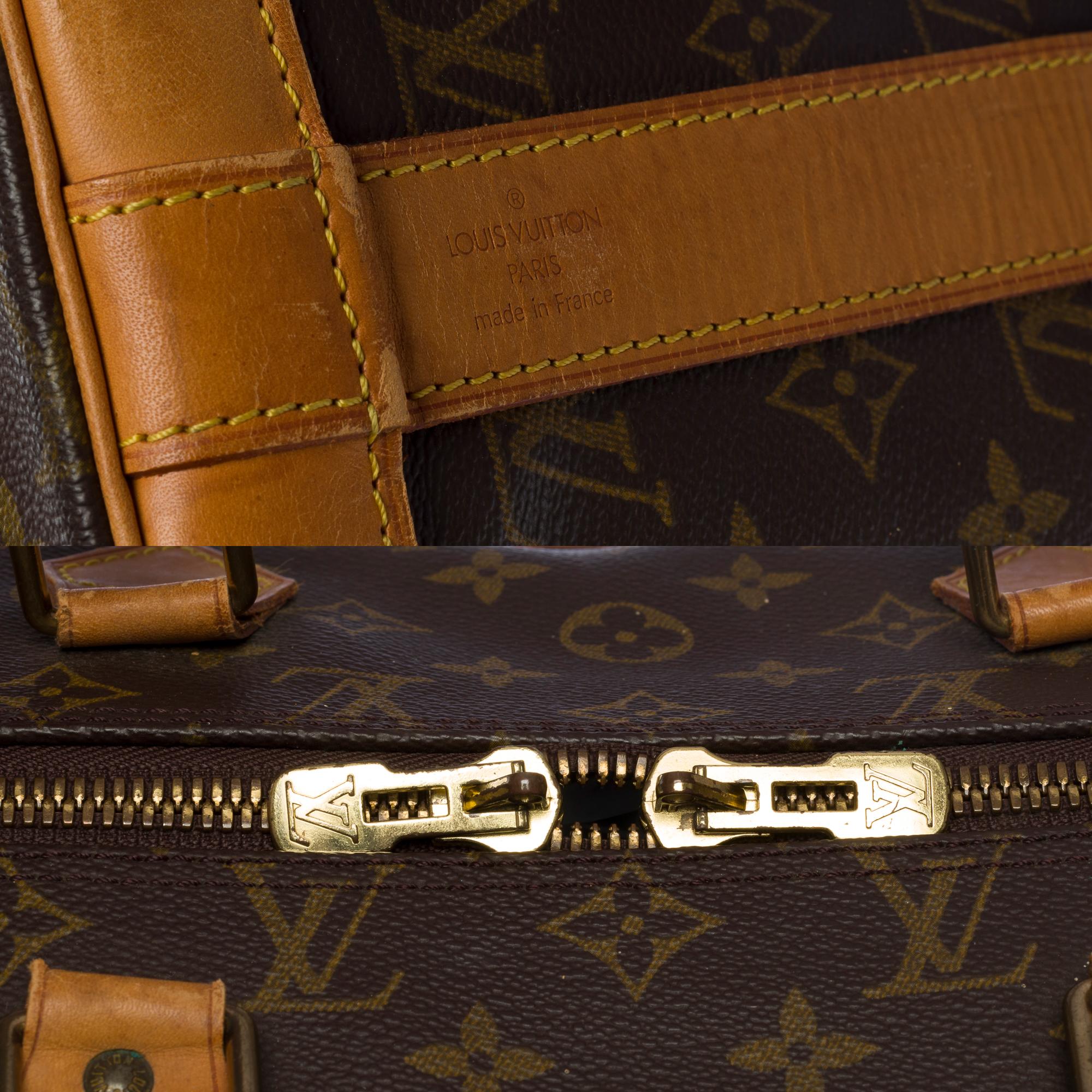 Rare Louis Vuitton Cruiser 40 Travel bag in brown Monogram canvas, GHW 1
