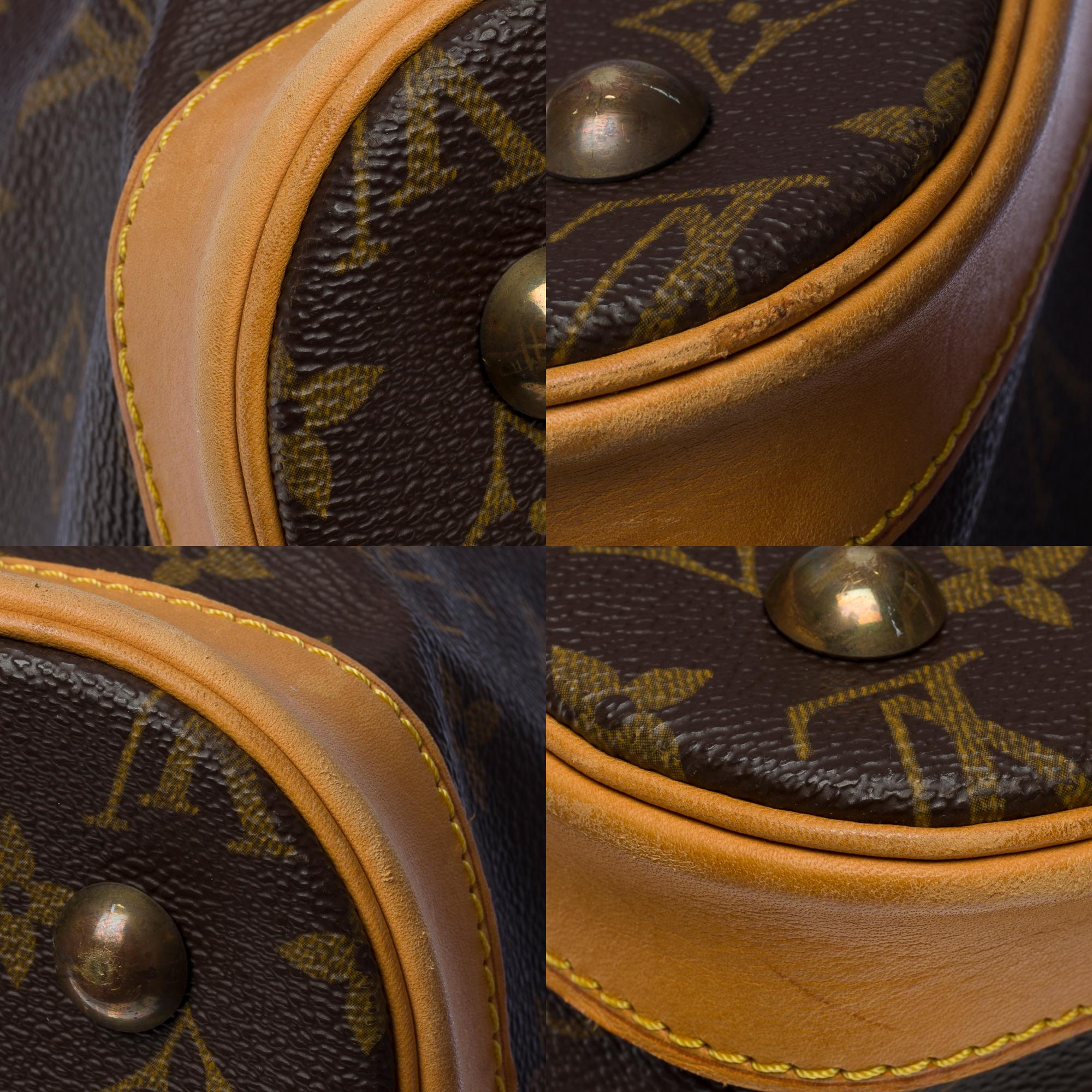 Rare Louis Vuitton Cruiser 45 Travel bag in brown Monogram canvas, GHW 5