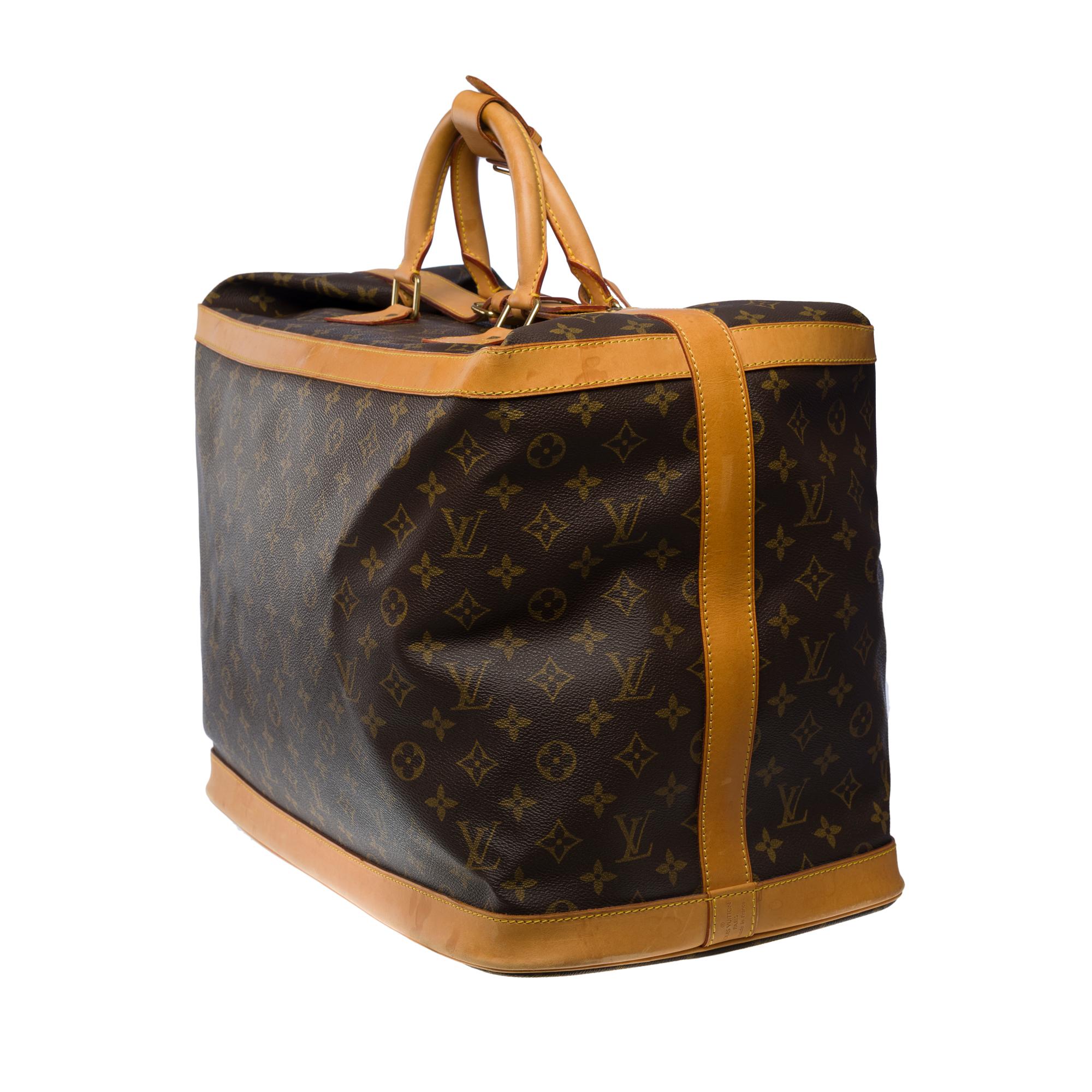 Rare Louis Vuitton Cruiser 45 Travel bag in brown Monogram canvas, GHW In Good Condition In Paris, IDF