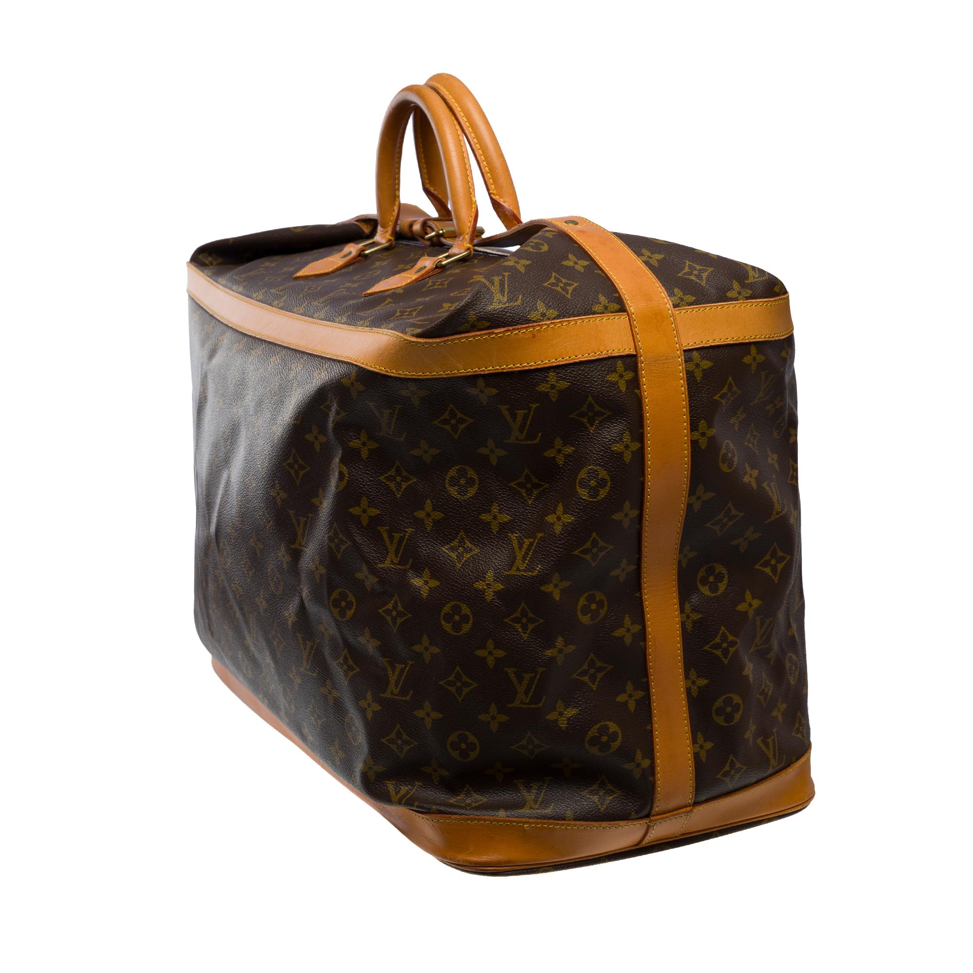 Black Rare Louis Vuitton Cruiser 50 Travel bag in brown Monogram canvas, GHW