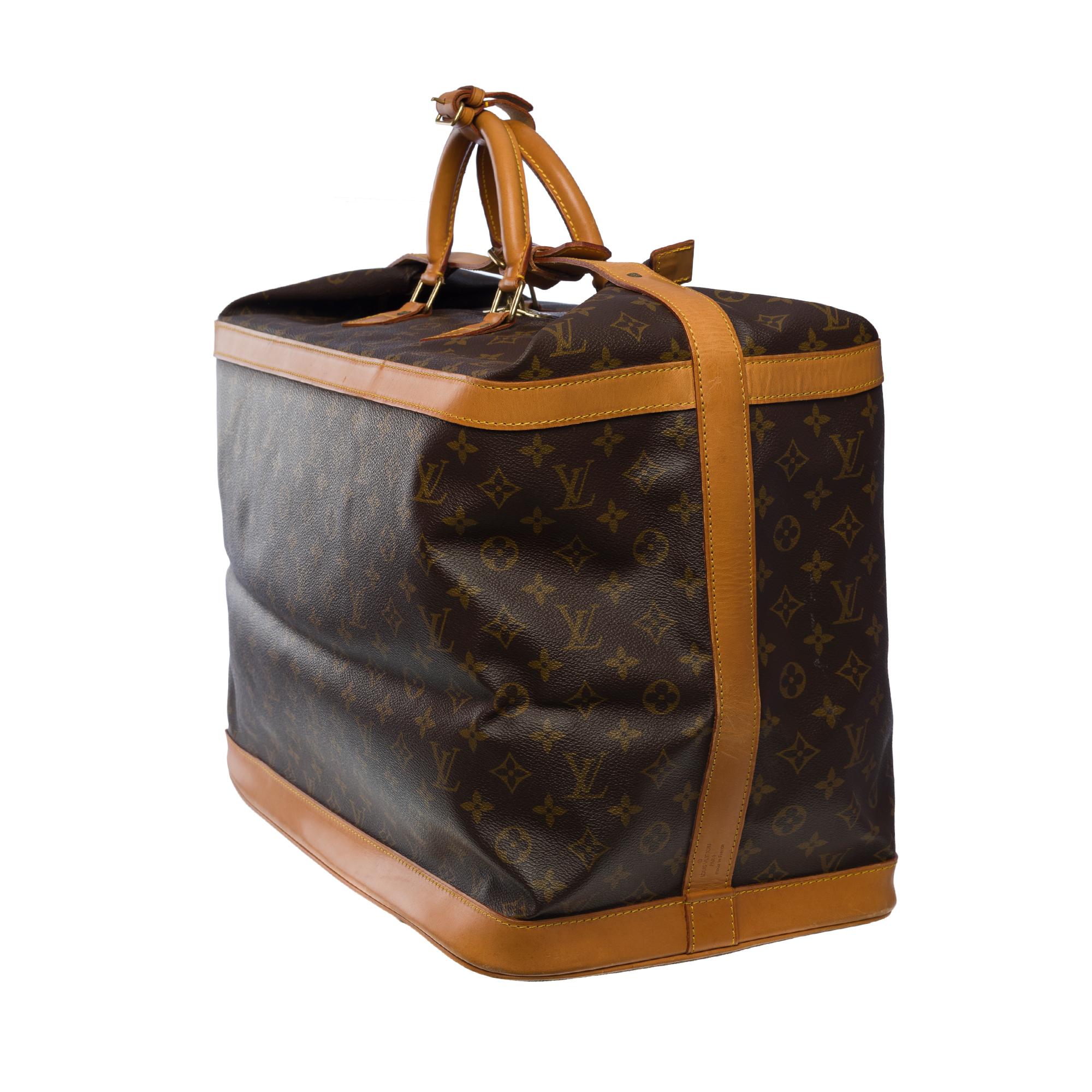 Women's or Men's Rare Louis Vuitton Cruiser 50 Travel bag in brown Monogram canvas, GHW