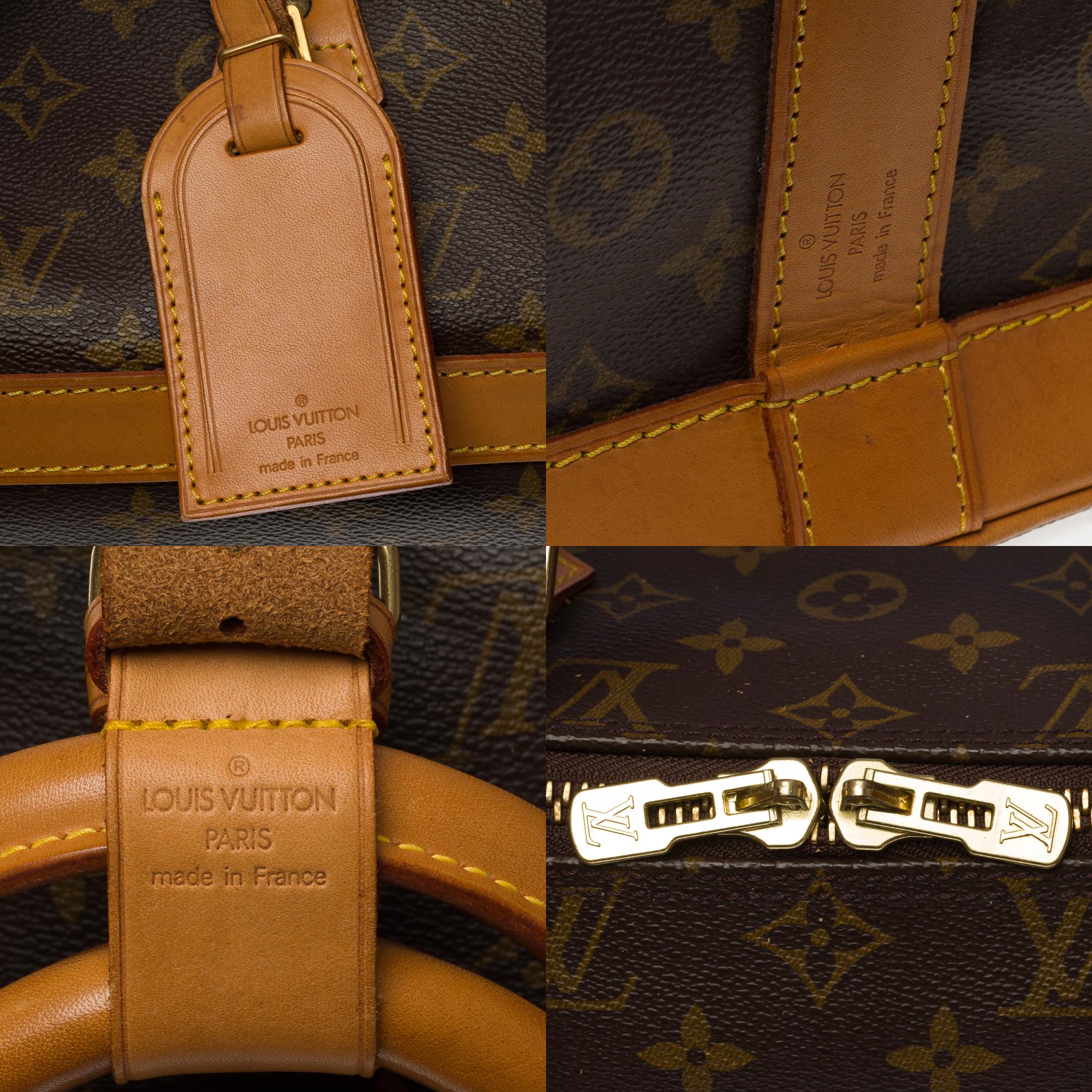 Rare Louis Vuitton Cruiser 50 Travel bag in brown Monogram canvas, GHW 1