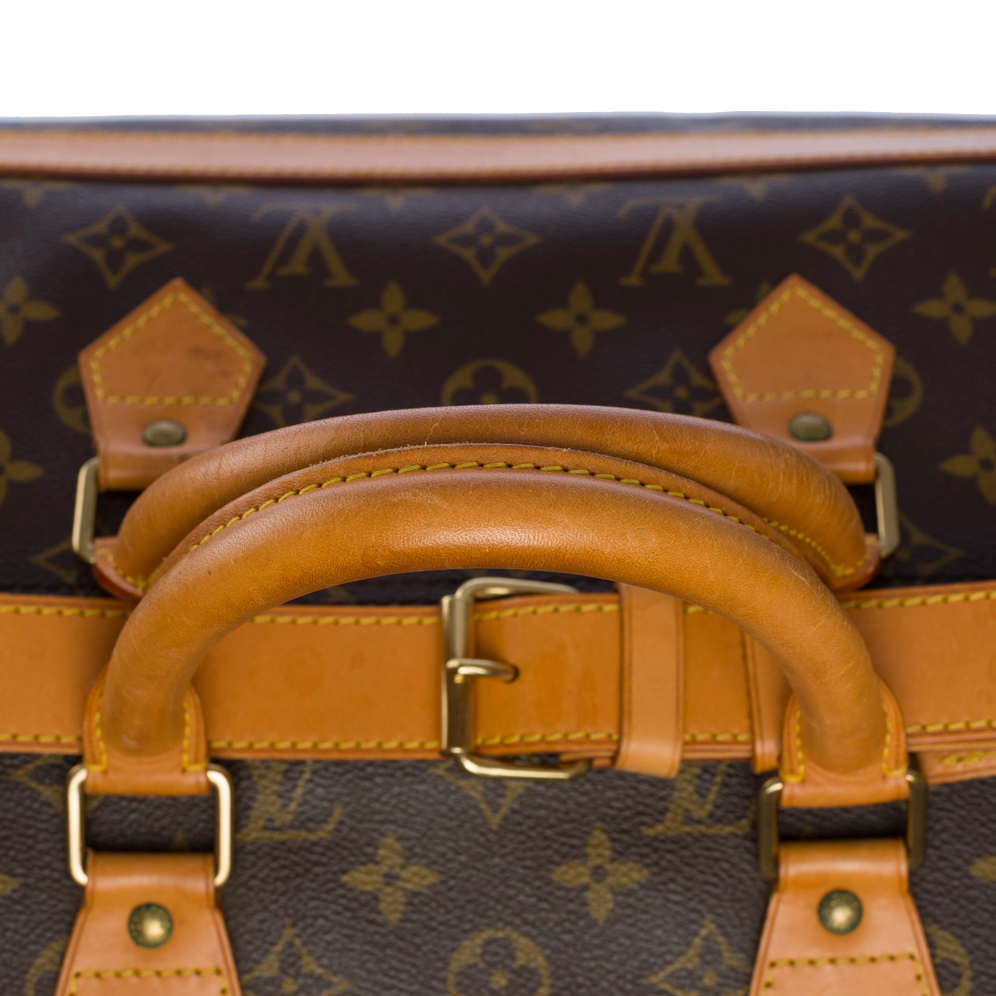 Rare Louis Vuitton Cruiser 50 Travel bag in brown Monogram canvas, GHW 3