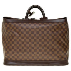 Rare Louis Vuitton 'Cruiser" Travel bag in brown canvas and gold hardware